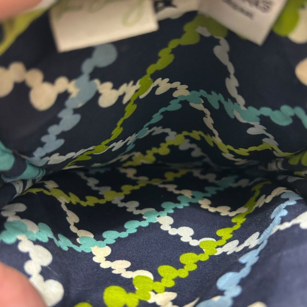 Vera Bradley Disney Parks Where's Mickey Mini Hipster Crossbody Bag Green Blue - Picture 9 of 10